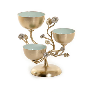 Modern Decorative Metal and glass Bowl for Coffee <b>Table</b> and Living Room Decor Metal Decorative Bowl for Dining <b>Table</b> Metal Bowl - Product Image 5