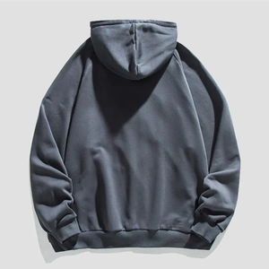 Pull 400gsm de haute qualité sweat à capuche zippé en éponge française pour la saison d'hiver Logo personnalisé broderie graphique sérigraphie solide - Product Image 5