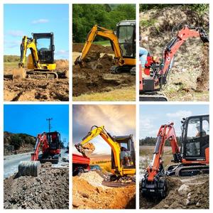 Machines de déplacement de <span class=keywords><strong>terre</strong></span>, grappin hydraulique, seau, attelage rapide, coupleur, marteau, Mini-pelle, Mini-pelle sur chenilles, 8 tonnes - Product Image 2
