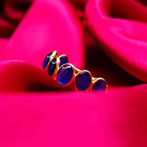 Bague de créateur en argent sterling 925 plaqué or à quantité minimale de commande basse faite à la main pour fête Kyanite Gemstone Fashion Finger Ring - Product Image 3