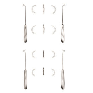 Aguja de ligadura fuerte curvada derecha 12cm instrumentos de oftalmología | Instrumentos de cirugía oftálmica - Product Image 5