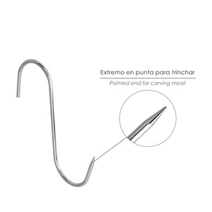 Blister con 3 Ganci da Macellaio Inossidabili N. 10 - Product Image 3