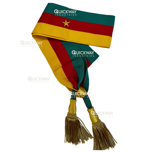 เข็มขัดคาดเอวและสายคาดเอวสำหรับยูนิฟอร์มปักพู่ทำด้วยมืองาน OEM - Product Image 3