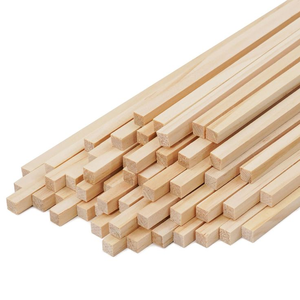 Smooth Surface Solid <b>Wood</b> <b>Square</b> Dowels Durable Hardwood Sticks for Modern DIY and Furniture Production - Product Image 1