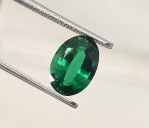 หินอัญมณีสีเขียวเจียระไนเป็นรูปวงรีขนาด11X9ถึง16X12มม. ใช้ในห้องปฏิบัติการ - Product Image 3