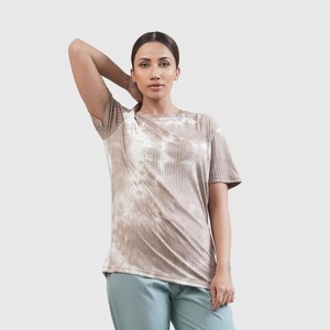 2025 surdimensionné dernier Style femmes t-shirts Pakistan fait léger grande taille coupe ample en vente avec Tie Dey Design - Product Image 2