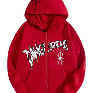 Sudadera con capucha con cremallera personalizada 2024, sudaderas con capucha para hombre de la mejor calidad a la venta, sudaderas con capucha holgadas para hombre, tarifa al por mayor, transpirable OEM - Product Image 1