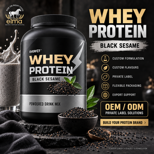 Concentrado de Proteína de Suero de Leche Elma Food 1KG Sin Azúcar Añadido 50 Porciones Fórmula de Crecimiento Muscular con BCAA Proteína en Polvo Sin GMO - Product Image 1
