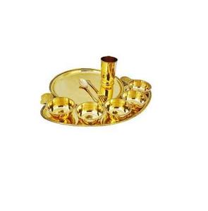 Service de table en laiton doré, fait à la main, design antique, produit le plus vendu, service de table en laiton - Product Image 3