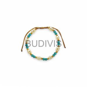 Venta al por mayor tejido a mano Estilo Vintage impermeable ajustable amistad pulsera tobillera pulsera - Product Image 5