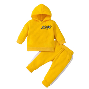 Conjunto Deportivo de Dos Piezas para Niñas, Cortavientos, Informal, para Invierno, con Capucha, de Poliéster/Algodón - Product Image 3