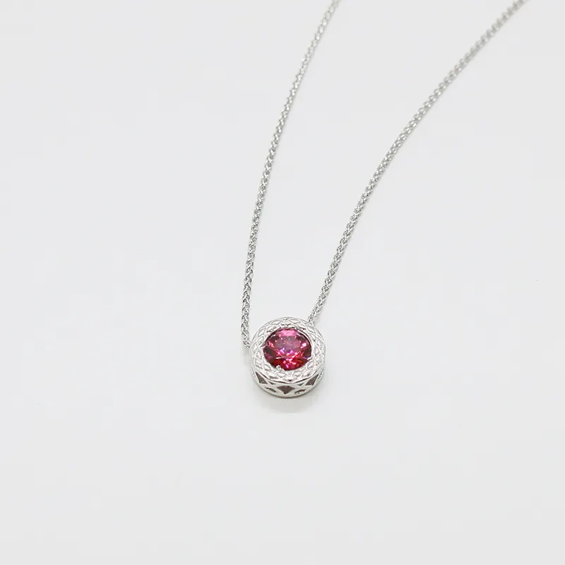 New style Fashion Necklace with Red Rhinestone Nicklel Free