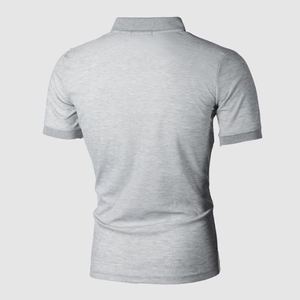 Venta caliente Polo para hombre Color sólido Logotipo personalizado Impreso Camisa en blanco polos personalizados Polo camiseta - Product Image 2