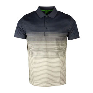 T-shirt de golf pour homme en coton tricoté 220g de haute qualité, à manches courtes, boutonné, séchage rapide, respirant, couleur unie, grande taille, logo frontal - Product Image 2