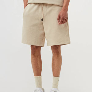 2024 pantalones cortos deportivos High Street para hombre de secado rápido y estilo suelto teñido liso en color sólido-OEM al por mayor - Product Image 5