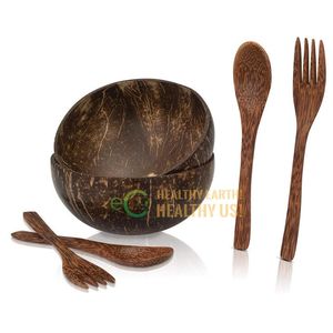 Bols en noix de coco naturels faits à la main - 100% biologiques, écologiques, réutilisables pour smoothies et salades, pour une alimentation végétalienne - Product Image 5