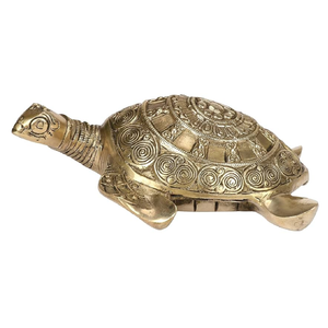 Petite tortue en laiton pour bureau-porte-bonheur avec dimensions pour la décoration intérieure au prix d'usine en gros bon marché - Product Image 6