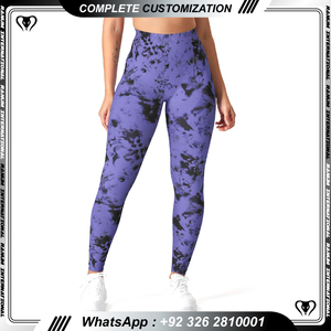 Top Qualité Coton Gym Workout Femmes Leggings Croisé Taille Meilleure Vente Fitness Porter Adulte - Product Image 4