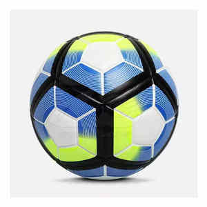Balón de fútbol de cuero PU asequible tamaño 5 al por mayor entrenamiento a granel y partido de Fútbol cosido a máquina tamaño oficial duradero - Product Image 3