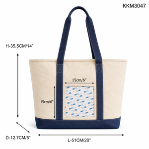 Tas Tote NDLPT DIY dengan Kantong Dalam, Tas Kanvas untuk Penjahit, Organisasi Perjalanan Sehari-hari, Tas Needlepoint Personal - Product Image 5