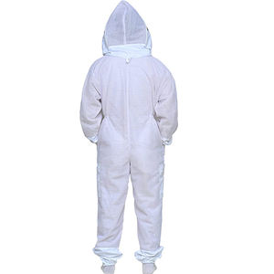 Traje de protección de apicultura de alta calidad Traje de abeja de algodón blanco duradero para niños que garantiza la seguridad y la comodidad durante la apicultura - Product Image 4