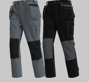 Pantalon multifonctionnel détachable de logo personnalisé d'approvisionnement d'usine pantalon cargo de travail de construction de poche pantalon - Product Image 6