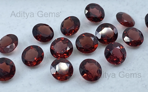 พลอยโกเมนธรรมชาติแบบกลมเหลี่ยมเพชรพลอยหลวม2มม. ถึง50มม. ส่งตรงจาก Jaipur ผู้ผลิตขายส่งสำหรับทำเครื่องประดับสีแดง - Product Image 2