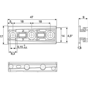 Conector Resistente de Zamak Sólido M de 47 mm BMB, Paquete de 100 Unidades para Organizadores de Gabinetes - Product Image 4