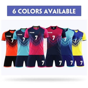 Camiseta de Fútbol Personalizada para Adultos, Camiseta de Fútbol con Nombre, Número y Logotipo del Equipo, Manga Corta, Ropa Deportiva Transpirable de Verano - Product Image 4
