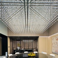 Lustre rectangulaire moderne en cristal ANNO, luminaire suspendu LED, personnalisable pour hôtel, salle à manger, OEM ODM