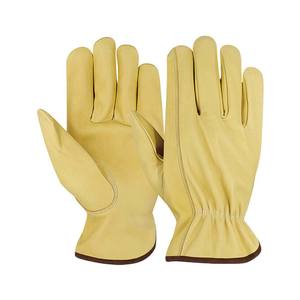 NOUVEAU Gants de conduite en cuir de chèvre et peau de vache avec protection respirante pour les mains Gants en cuir pour hommes - Product Image 1