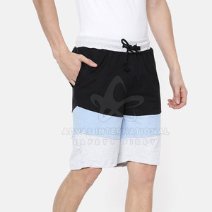 Short taille moyenne pour hommes sur mesure nouveau style motif solide 100% coton séchage rapide fermeture à cordon vêtements décontractés vendus - Product Image 6