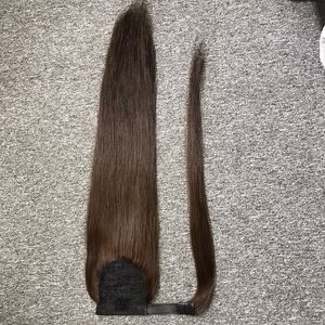Vente en gros d'extensions de cheveux vierges 100% de haute qualité queue de cheval droite naturelle couleur claire cheveux bruts vietnamiens - Product Image 3