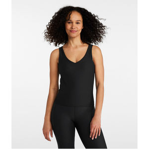 Vêtements streetwear pour femmes, ensemble court personnalisé d'été, débardeur uni, vente en gros, hauts courts de haute qualité, 100% coton - Product Image 3