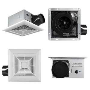 Ventiladores de Banheiro com <span class=keywords><strong>Motor</strong></span> AC/DC Certificados pela UL. Ventilador de Exaustão Multiuso para Banheiro 50 80 100 CFM, Ventilador Desumidificador de Banheiro de 8 Polegadas - Product Image 2