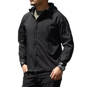 Veste coupe-vent à capuche longue pour hommes de haute rue personnalisée haute qualité imperméable coupe-vent pour la course en plein air hiver Stand 2026 - Product Image 1