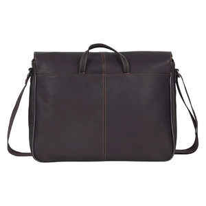 Sacs pour ordinateur portable en cuir véritable de haute qualité à vendre, matériau résistant, sac pour ordinateur portable en cuir de couleur unie - Product Image 2