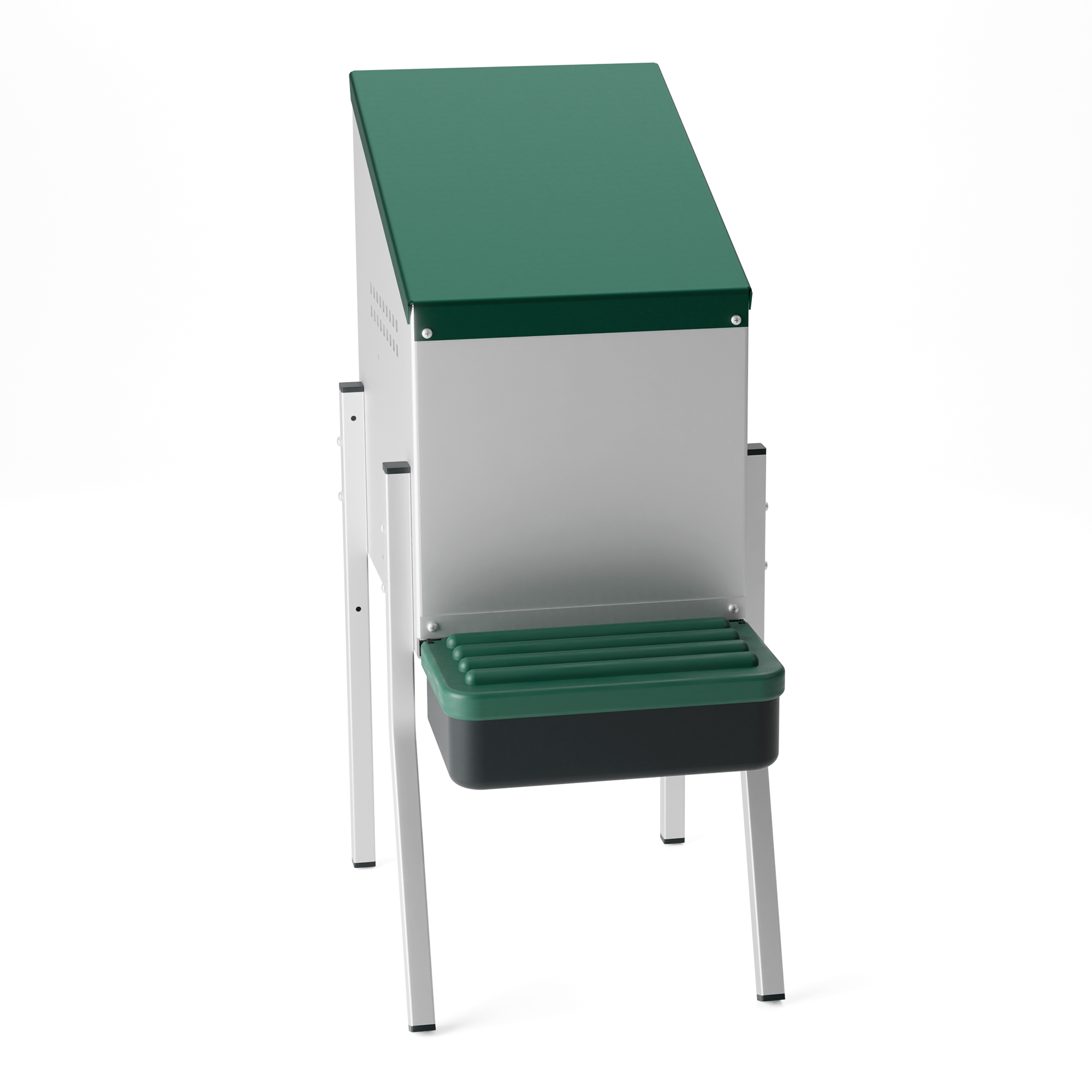 Laying Nest Box MG01-WS with Metal Construction Plastic Egg Tray and Metal Legs for Efficient Egg Production