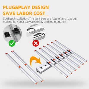 40% DE DESCUENTO <span class=keywords><strong>MEGA</strong></span> VENTA Lm301h 3000K 5000K 660Nm Red Uv Ir Bar Regulable Full Spectrum Led Grow Light Strip 1000W - Product Image 4