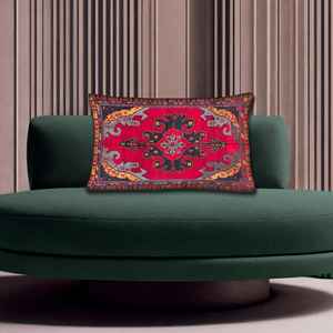 Cojín con Estampado Floral Bohemio: Decoración Vibrante para el Hogar, 8"x8" - 20x20 cm - Product Image 5