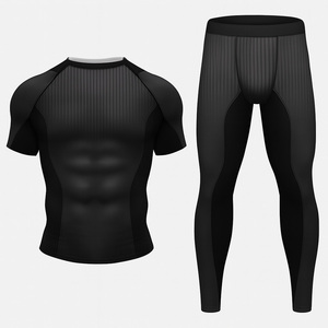 T-shirt de protection anti-bactérien léger – Compression en spandex et nylon de qualité supérieure, séchage rapide, protection UV, idéal pour le surf, le BJJ, le MMA, l'entraînement en salle de sport et les vêtements de sport de plein air - Product Image 1