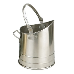 Deluxe Charcoal Bucket in Sleek Black Metal With Elegant Design Perfect for Stylish Indoor and Outdoor Fireplace Storage - Product Image 4