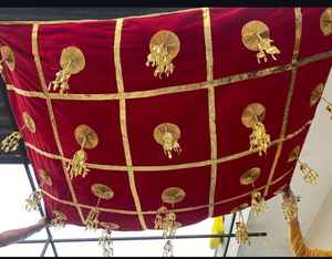 Chadar งานแต่งงานกำมะหยี่อินเทรนด์กับกำมะหยี่ kalire phoolon ki chadar เจ้าสาวงานแต่งงานสไตล์อินเดีย pakistani punjabi - Product Image 5