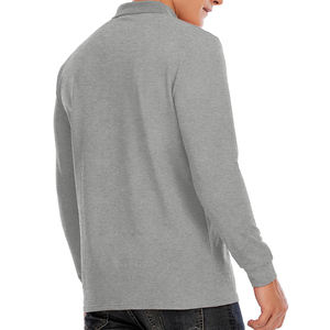 100% algodón largo, manga corta, antiarrugas, camisetas de hombre Polo Formal diseño personalizado Polo para hombre - Product Image 4