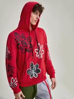 Sweat à capuche léger et ample pour homme en coton/polyester, style streetwear, avec logo personnalisé, design hiver de haute qualité, faible MOQ