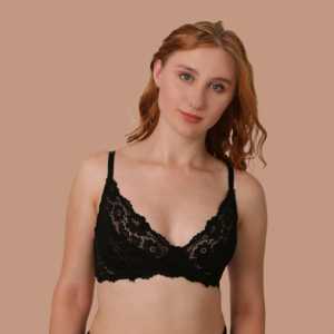 Achetez-en un, obtenez-en un gratuitement! Soutiens-gorge sans rembourrage noirs Freesia - Product Image 4