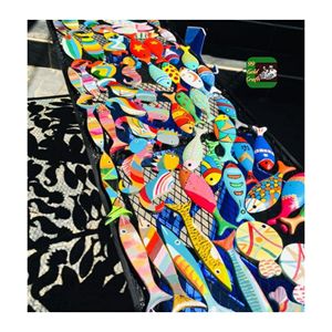 ของตกแต่งปลาทำด้วยมือทำจากไม้สำหรับตกแต่งโต๊ะชายทะเลของตกแต่งบ้านของขวัญฮวงจุ้ยและงานฝีมือช่างฝีมือ - Product Image 6