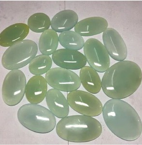 Aqua Chalcedony Cabochon Loose Oval Cut Gemstone Producto de ágata natural - Product Image 2