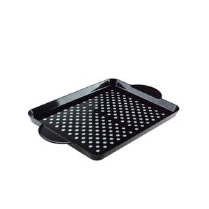 Plateau de service antidérapant noir avec poignées - Product Image 1