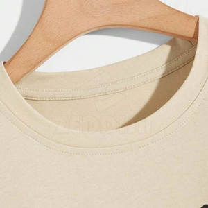 El mejor precio 100% camisetas de algodón de punto ligero Color personalizado impreso último diseño patrón sólido camisetas impresas personalizadas - Product Image 3